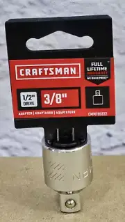 Craftsman 1/2-in Drive Female To 3/8-in Drive Male Adapter CMMT 99222 - NEW