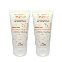 在飛比找Yahoo奇摩購物中心優惠-Avene 雅漾 全效潤色防曬霜 SPF50+ 50ml 兩