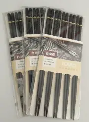 15 PAIRS Japanese chopsticks Reusable Metal Healthy Alloy Tableware