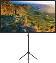 Projector Screen with Stand, 100 Inch Outdoor Projector Screen 16:9