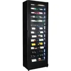 New Upright Super Slim Depth Quiet Running Glass Front 2 Zone Wine Fridge With 5