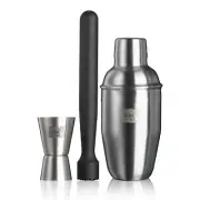 Cocktail Set - 3 Essential Tools for Bartending Kit - Mixologists and Home Ba...