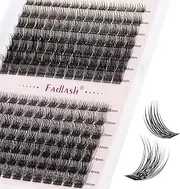 Lash Clusters DIY Eyelash Extensions 175 Clusters Lashes D Curl 0.07 Natural Individual Lash Extensions Mixed Tray False Eyelashes Soft & Strong Thin Band DIY at Home (F24+F25-0.07D, 8-16mm)