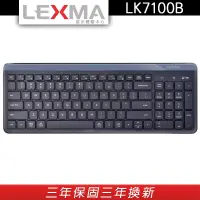 在飛比找蝦皮商城優惠-LEXMA LK7100B 無線跨平台 藍牙靜音鍵盤 2.4