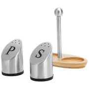 Stainless Steel Condiment Container Pot Seasoning Box Set Spice Pepper Jar US