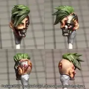 Premium 1/18 Cyberpunk Girl Head Sculpt Model For 3.75" Acid Rain Joytoy Figure