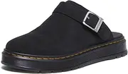 [Dr. Martens] Unisex Brookline Mule Bronx Suede, Black, UK