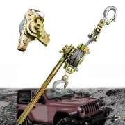 2T Come Along Winch, 4400lbs Heavy Duty Winch, Hand Cable Ratchet Puller,2 Al...