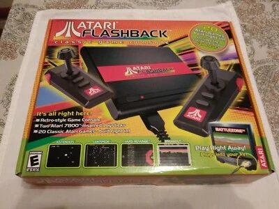Atari Flashback Classic Game Console Retro Style 20 Games, 2004, New- Sealed Box