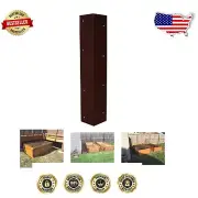 Elegant Weathered Copper Garden Bed Corner Brackets - Complete with Screws