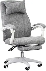 Stable Adjustable Office Chair，Ergonomic Mid Back Cushion Lumbar Support Comfortable Racing Seat Computer Chair，Desk Chair with Wheels Mobile