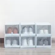 2PCS Shoe Storage Box From Xiaomi Youpin Save Space Tidy Foldable Shoe Organiser Box Storage Baskets 25 PINK