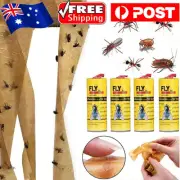 96 Rolls Sticky Fly Trap Paper Insect Bug Catcher Strip Flies Sticker NonToxic