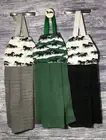 Hanging Kitchen Oven Towel Horses Galloping Herd Black Silhouettes on Snow