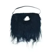 Fake Black Beard Mustache Facial Hair Halloween Costume Accessory Disguise Prop