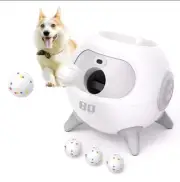 OPEN BOX Uahpet iRetriever Automatic Dog Ball Launcher with 4 Pcs Ball