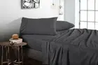 Premium 4 PCs Sheet Set - 100% Cotton - Grey - Select TC/Pattern/Size