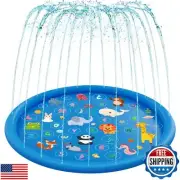 Yeeeasy Non-Slip Splash Pad for Kids, Thickened 60-Inch Sprinkler Pool – Fun