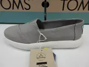Toms Womens Alpargata Mallow Drizzle Grey Heritage Canvas 9.5