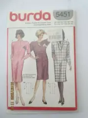 Burda Sewing Pattern - 5451 - Ladies Dress - 12 - 40 - Uncut