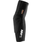 100% TERATEC+ PLUS Off-Road Motorcycle Black Elbow Guards, Level 1 (35 KN) Sz Sm