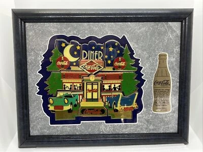 Coca-Cola Limited Edition 50s Diner 9 Piece Puzzle Pin Set Framed 379/1000