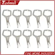Findmall 10 Pack 11" Locking C-Clamp Adjustable Pliers Grip With Swivel Pad Vise