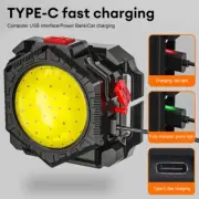 Light LED Wrist Watch Torch USB Charging Model Tactical Rechargeable Flashlight