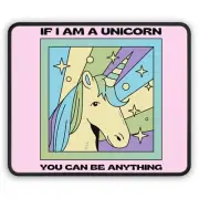 Unicorn Gaming Mouse Pad, Rainbow Mousepad, Fantasy Desk Mat, Gamer Gift, Cute