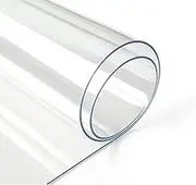 Table Cover Protector, 90 x 150 cm Desk Pad, PVC Tablecloths, 1.5mm Thick Desk Mat for Writing Desk/Workbench/Coffee Table/Dining Room Table