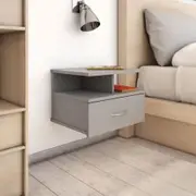 Floating Nightstands 2 pcs Grey 40x31x27 cm Chipboard