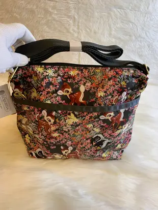 保證正版 專櫃貨 LeSportsac X Disney小鹿斑比聯名款斜背包/長夾/化妝包