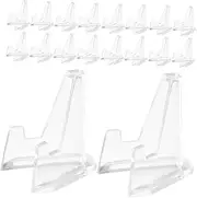 Mobestech 28Pcs Coin Display Stand Mini Easels for Coins Medallions Business Cards Stable Holder for Collectors for Home Office Use
