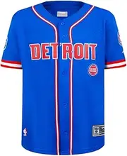 [Pro Standard] Big Boys NBA MESH MESH Button Down MESH TOP Royal Blue/Red