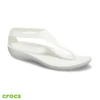 在飛比找momo購物網優惠-【Crocs】女鞋 瑟琳娜女士素面人字涼鞋(205468-1