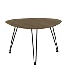 Modern Furniture CORWIN Oval Coffee Table 67cm - Walnut