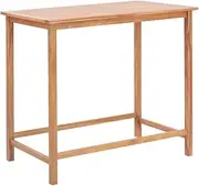 Garden Coffee Table, Patio Side Table Outdoor Snack Table Dining Table Garden Bar Table 120x65x110 cm Solid Teak Wood