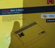 Kodak Mini 3 Retro P300R Portable Photo Printer 3x3" Prints Yellow Bluetooth