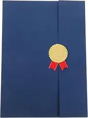 SECFOU Certificate Cover College Certificate Padded Graduation Folder for Diploma Fake Diploma Blank Award Certificates Graduation Certificate Holder Award Certificate Paper Diploma Cover