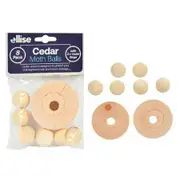 Cedar Rings & Cedar Moth Balls Repellent Wardrobe Drawer Mothballs NEW