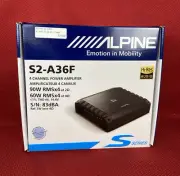 Alpine S2-A36F Next Generation S-Series Hi Res Class-D 4-Channel Car Amplifier