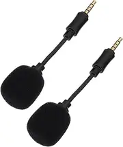 MUELODSIC 2 Pack Live Streaming Microphone Noise Reduction Mic for Phone Computer Home Portable Singing Mic Soft Sponge Head for Recording Events