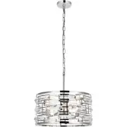Elegant Lighting 1108D16C Kennedy 3 Light 17 inch Chrome Pendant Ceiling Light