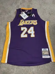 Kobe Bryant Mitchell & Ness Finals Lakers Purple Jersey 100% Authentic 2XL