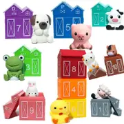Learning Toys for 1,2,3 Year Old Toddlers, 20Pcs Farm Animals Toys Montessori CountingBirthday Christmas Easter for Boys Baby Girls Age 12-24 Months
