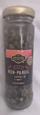 PRIVATE SELECTION Non-Pareil Capers, Brined in Vinegar & Salt, 3.5 fl. oz. New!