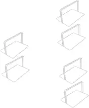 Ciieeo 6 Pcs Fridge Partition Bases Metal Freezer Divider Bases Iron Partition for Refrigerator Home Duty Organize Easy Clean