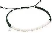 [TOUS] Bracelet colour: silver, pearl and cord in green, Sterling Silver, Pearl