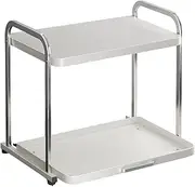Folpus Microwave Rack Microwave Oven Shelf Kitchen Utensils Space Saving Drawer Organizer Counter Organizer Shelf Microwave Stand, L