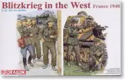 DRAGON BLITZKRIEG IN THE WEST FRANCE 1940 1/35 Kits Soldiers 5 figures model